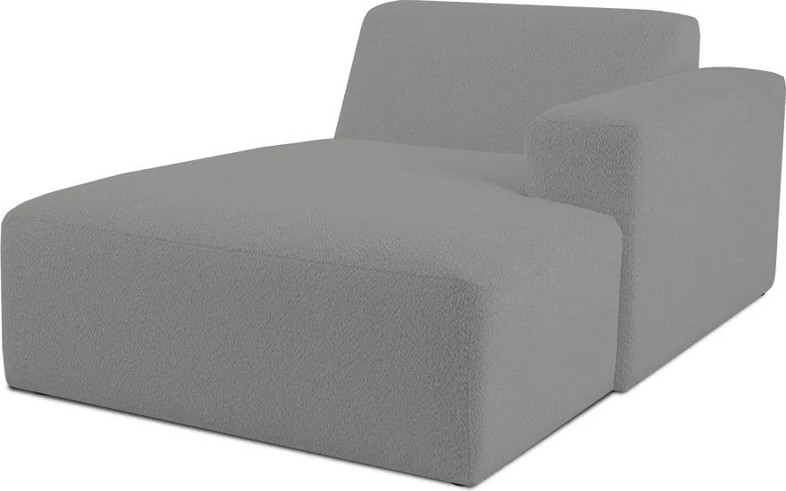 Сив модулен диван от букле (десен ъгъл) Roxy – Scandic