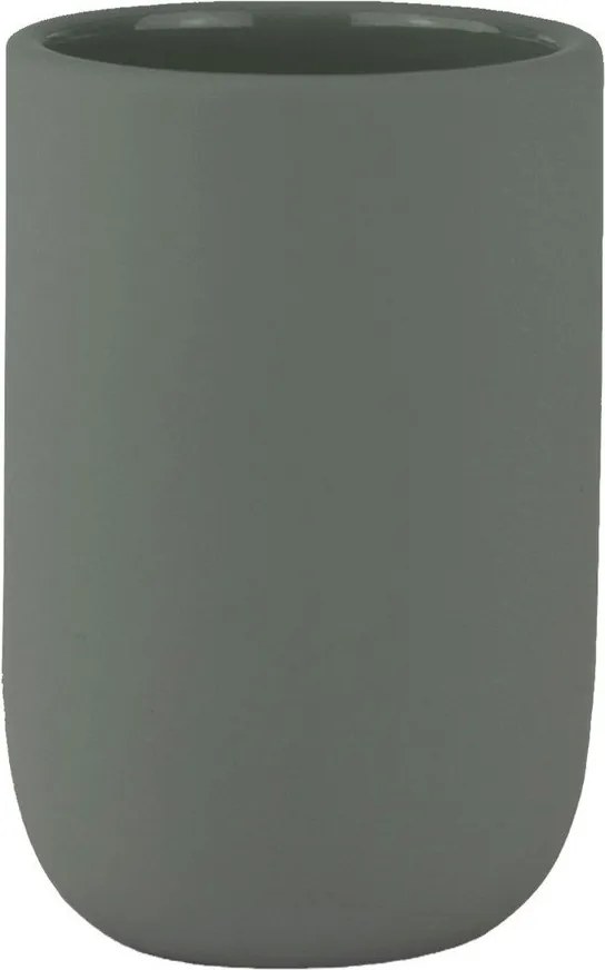 Зелена керамична чаша за четки за зъби Lotus – Mette Ditmer Denmark