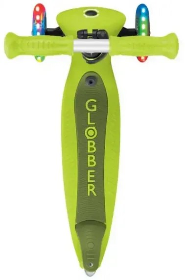 Сгъваема тротинетка с родителски контрол 5 в 1 Globber Go Up Active Lights, лайм