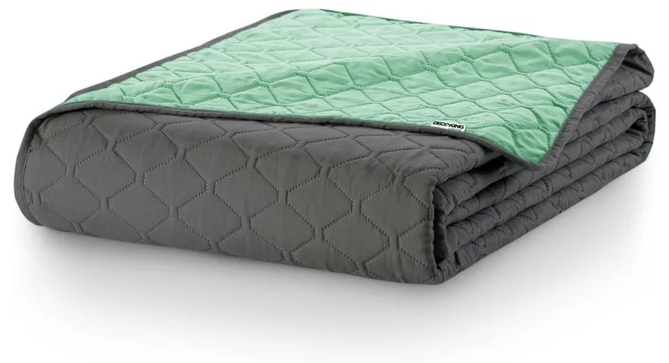 Зелена покривка за легло от микрофибър , 200 x 220 cm Axel - DecoKing