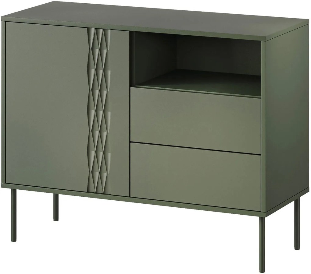 Бюфет Tresse 1D2S-Тъмно зелено
