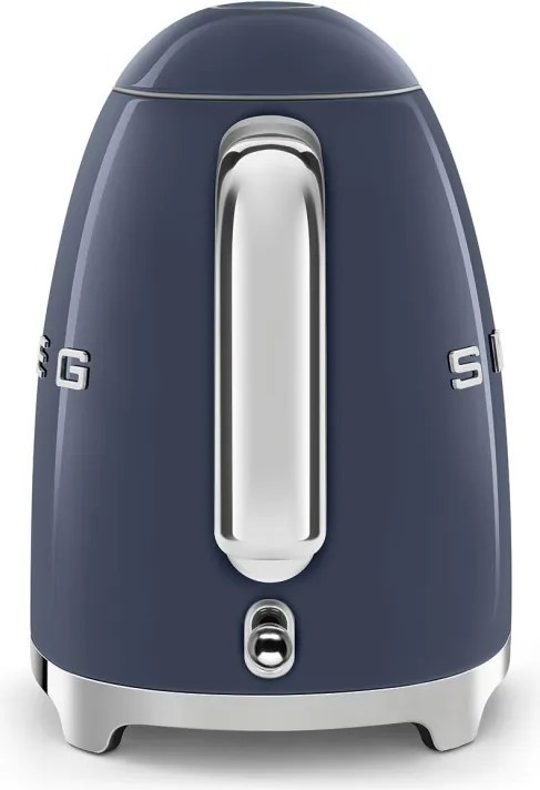 Електрическа кана SMEG KLF03NBEU, 2400 W, 1.7 л, 360° основа, Гланцово покритие, Морско синьо