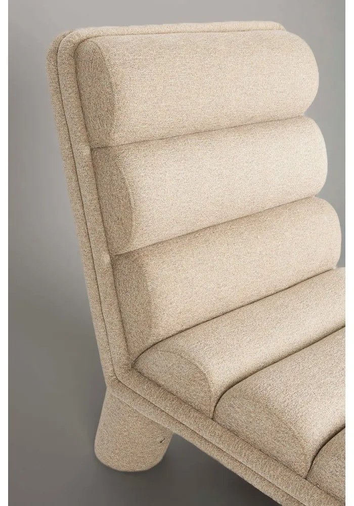 Бежово кресло от букле Fern – Dutchbone