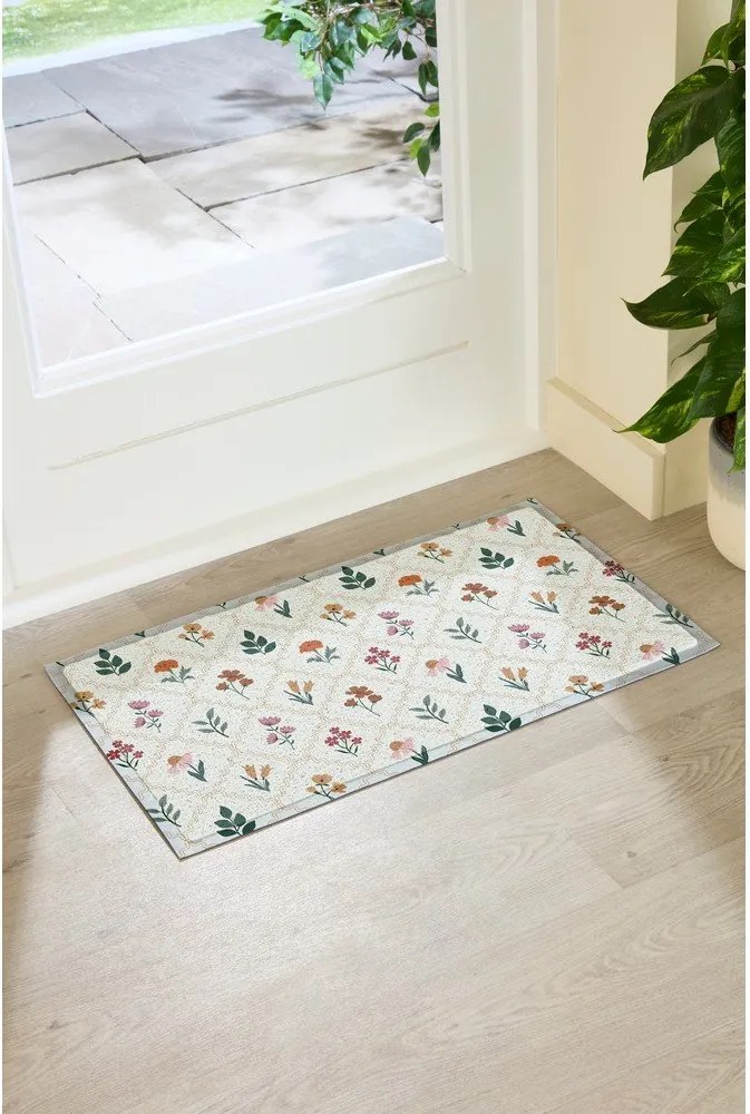 Изтривалка от PVC 40x70 cm Vintage Floral Stamp – Artsy Doormats