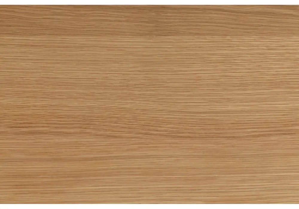 Кръгла масичка за кафе в черен и естествен цвят с дъбов плот ø 85 cm Soli – Actona