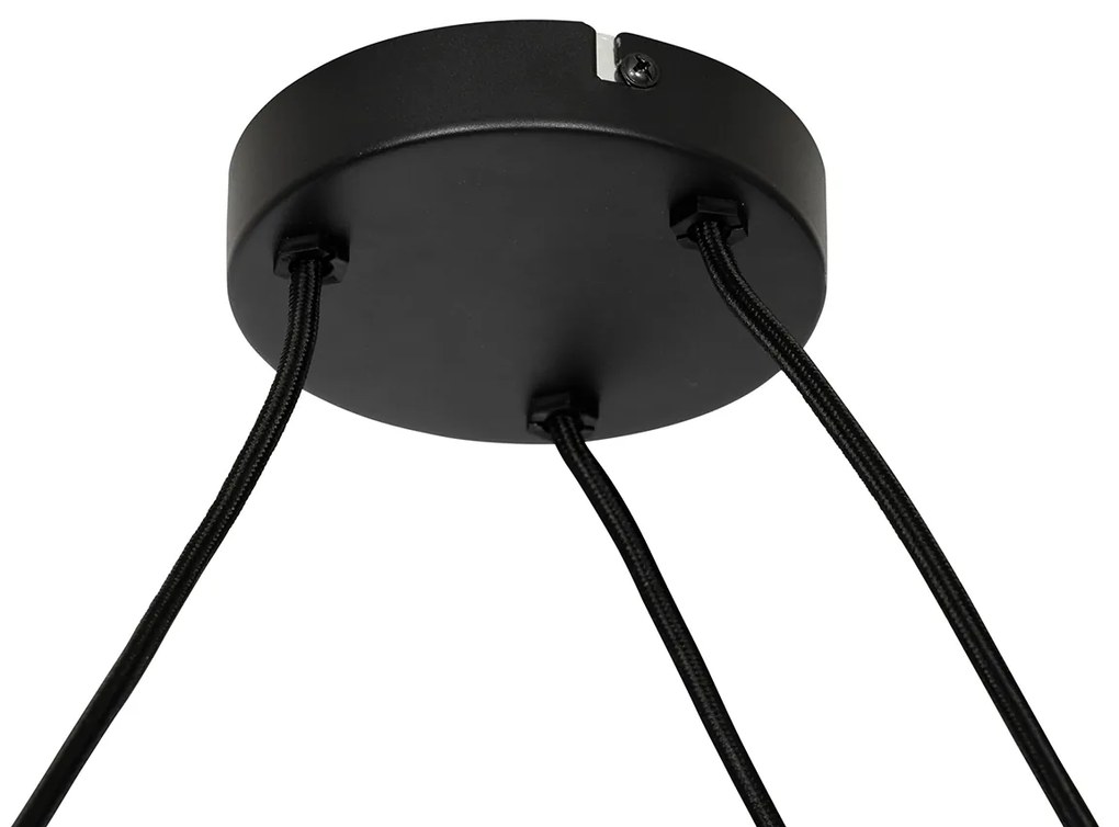 Японски висящ плафон бял 50см 3-светлина - Plu