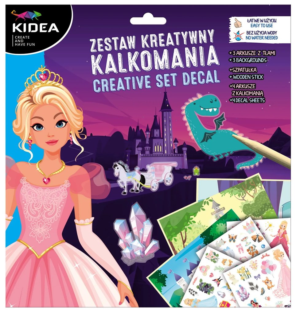 Kidea - Творчески комплект с ваденки Принцеси 92550