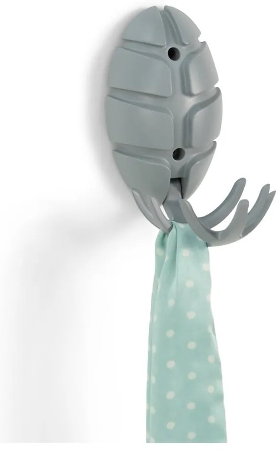 Сива стенна кука Bug - Spinder Design