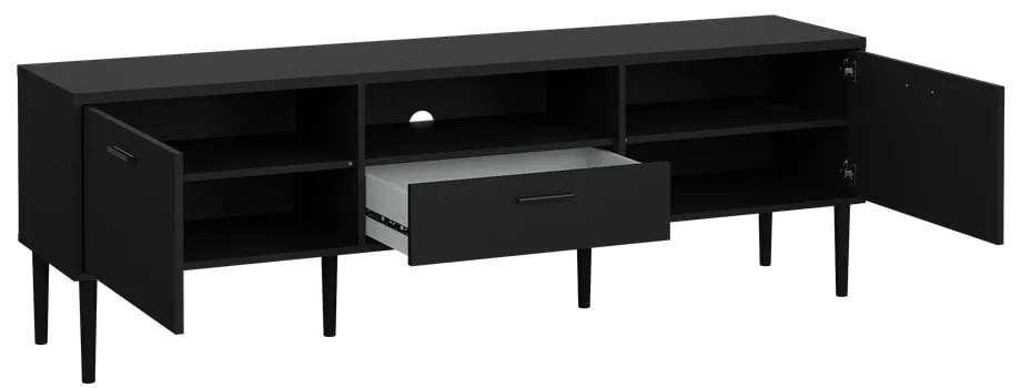 Черна маса за телевизор 177x57 cm Media - Tvilum