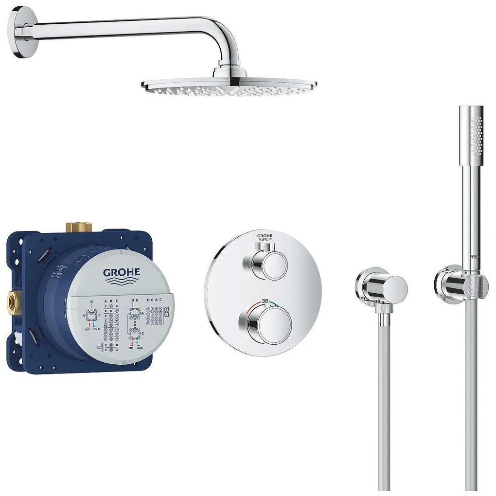 Grohtherm Душ гарнитура с Rainshower Cosmopolitan 210