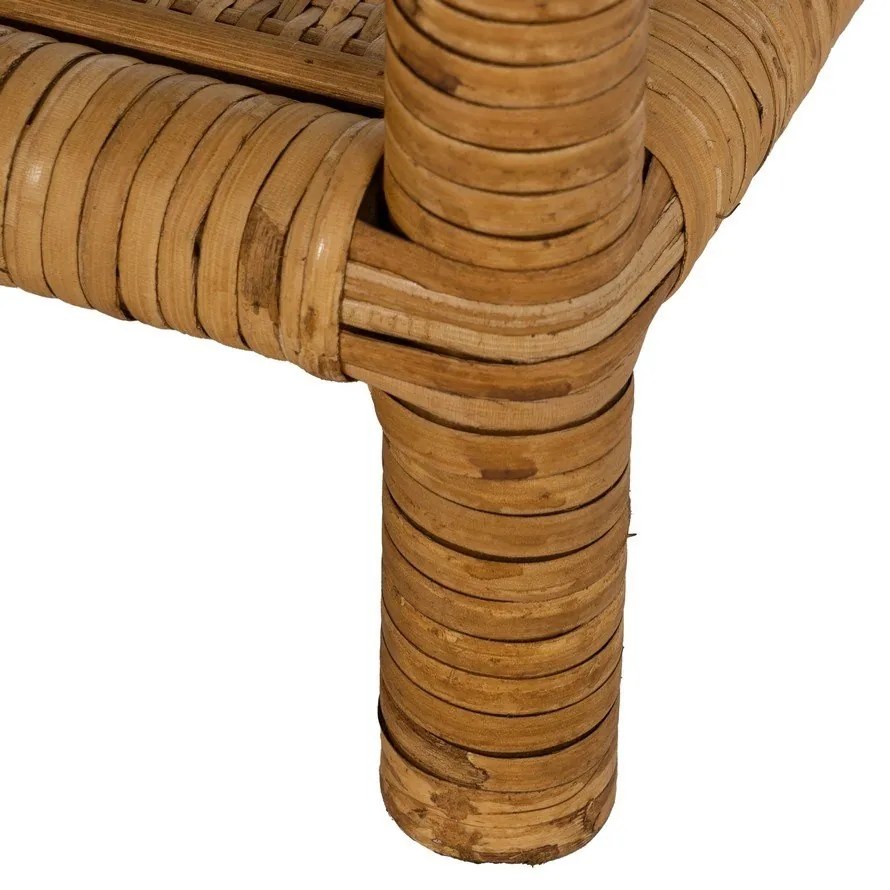 Масичка за кафе със стъклен плот в естествен цвят 40x90 cm – Ixia