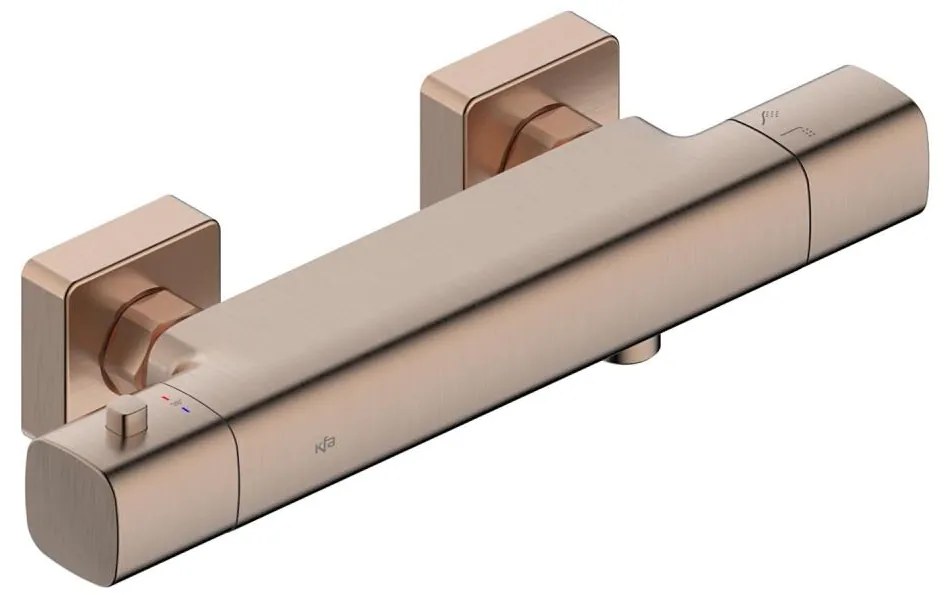 KFA Armatura 5756-010-34 - Термостатен смесител за душ MALAGA розово злато