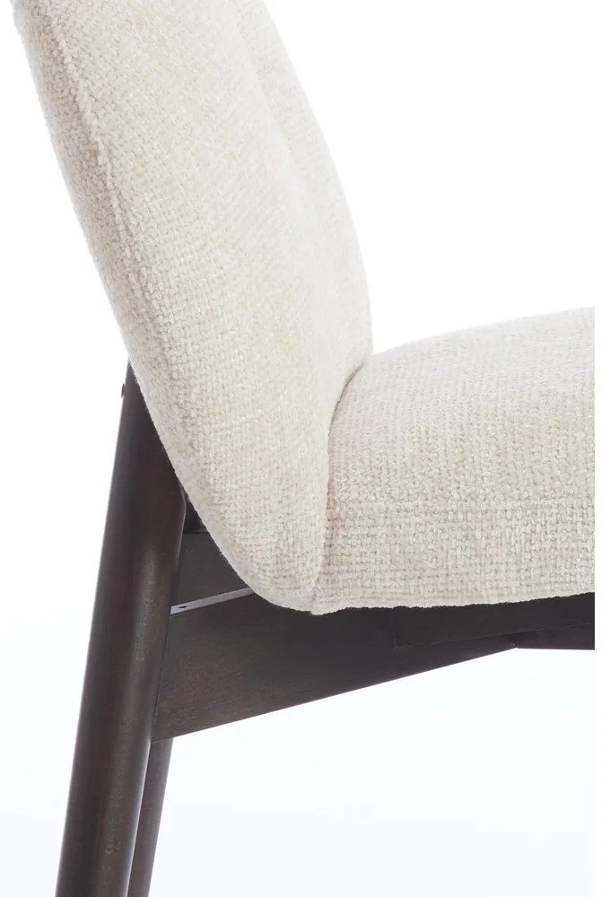 Кремави тапицирани трапезни столове в комплект 2 бр. Sinosa – Light &amp; Living