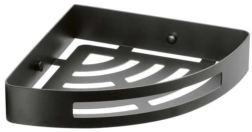 Gedy - Ъглова полица за душ SMART 21x4,5 cm матова черна