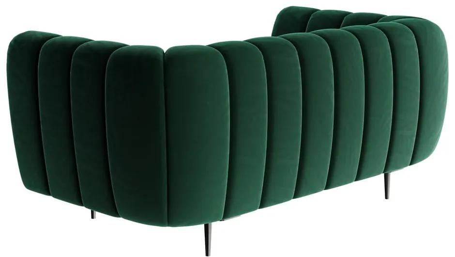 Тъмнозелен кадифен диван , 170 см Shel - Ghado