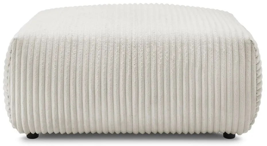 Кремава табуретка от рипсено кадифе Lucien – Bobochic Paris