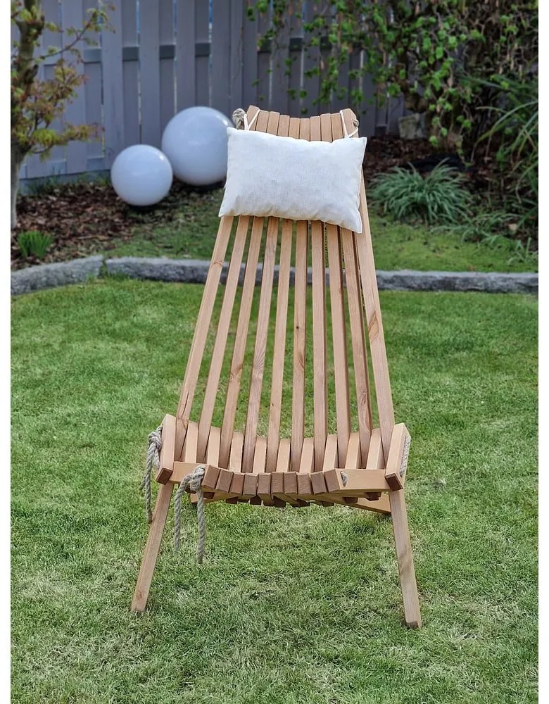 Дървен градински стол в естествен цвят Falun - Garden Pleasure