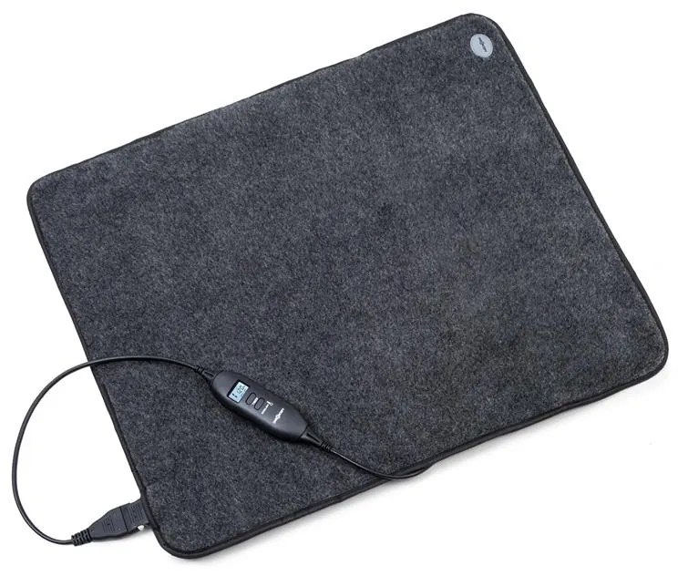 OneConcept Magic Carpet DLX, отоплително килимче, 4 температурни нива, 60 x 70 cm, 100 W, таймер, антрацит