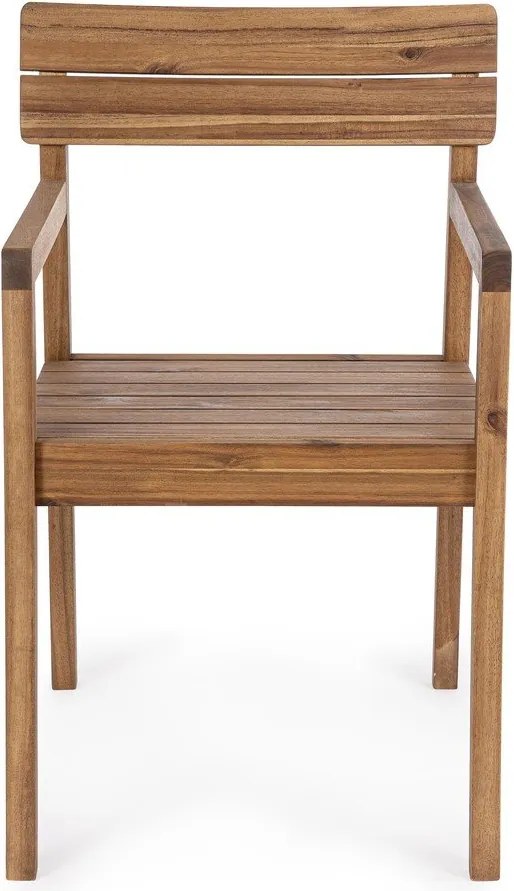 Градински стол от масивно дърво в естествен цвят Rodano – Bizzotto