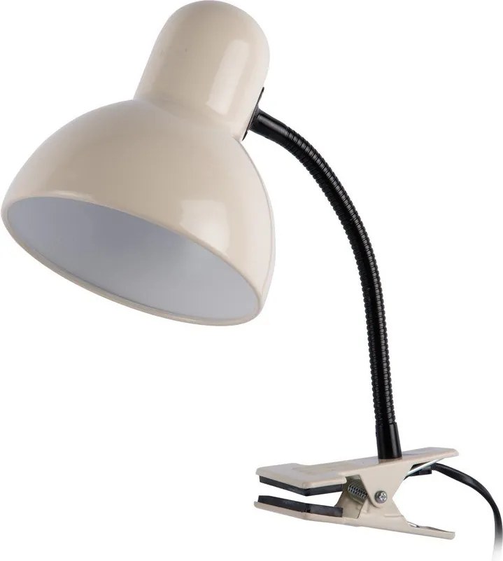 Бежова метална настолна лампа (височина 33,5 cm) New Retro – Leitmotiv