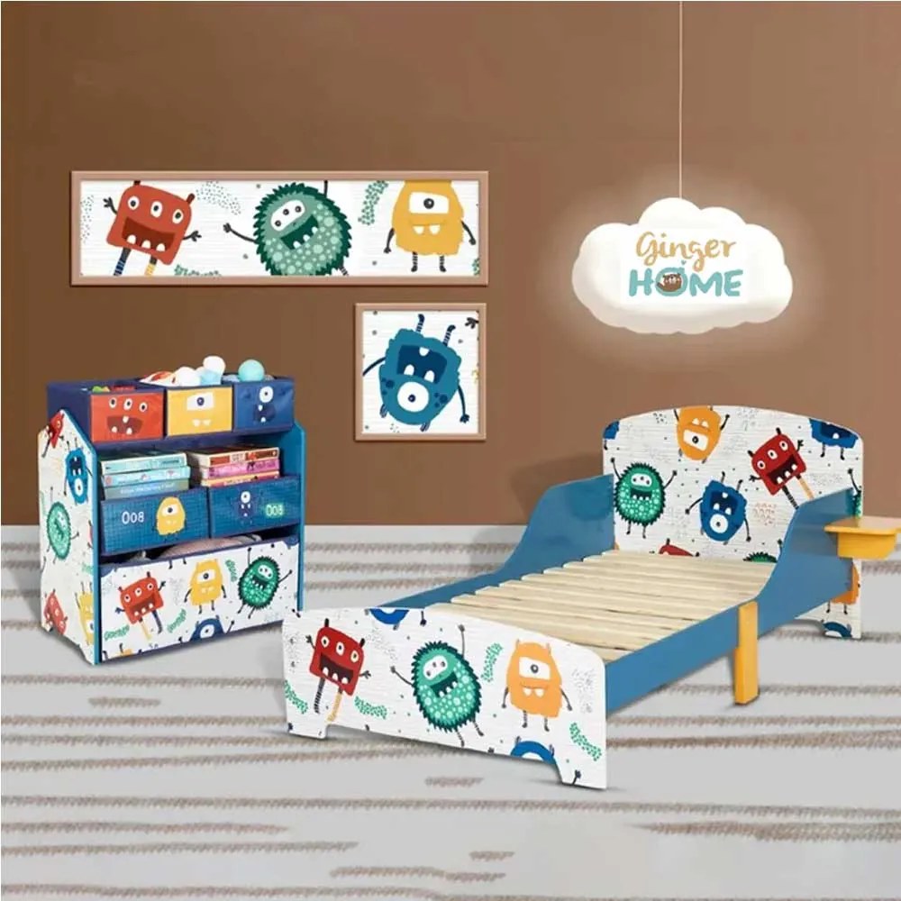 GINGER HOME Легло с ламелна рамка 70х140 см. MONSTER