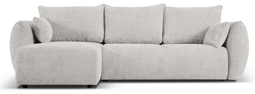 Светлосив ъглов диван (ляв ъгъл) Matera - Cosmopolitan Design