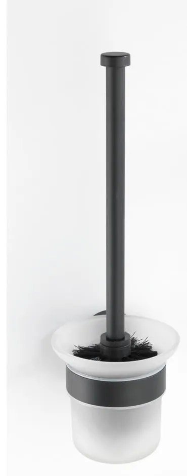 Четка за тоалетна от неръждаема стомана, черна Bosio - Wenko