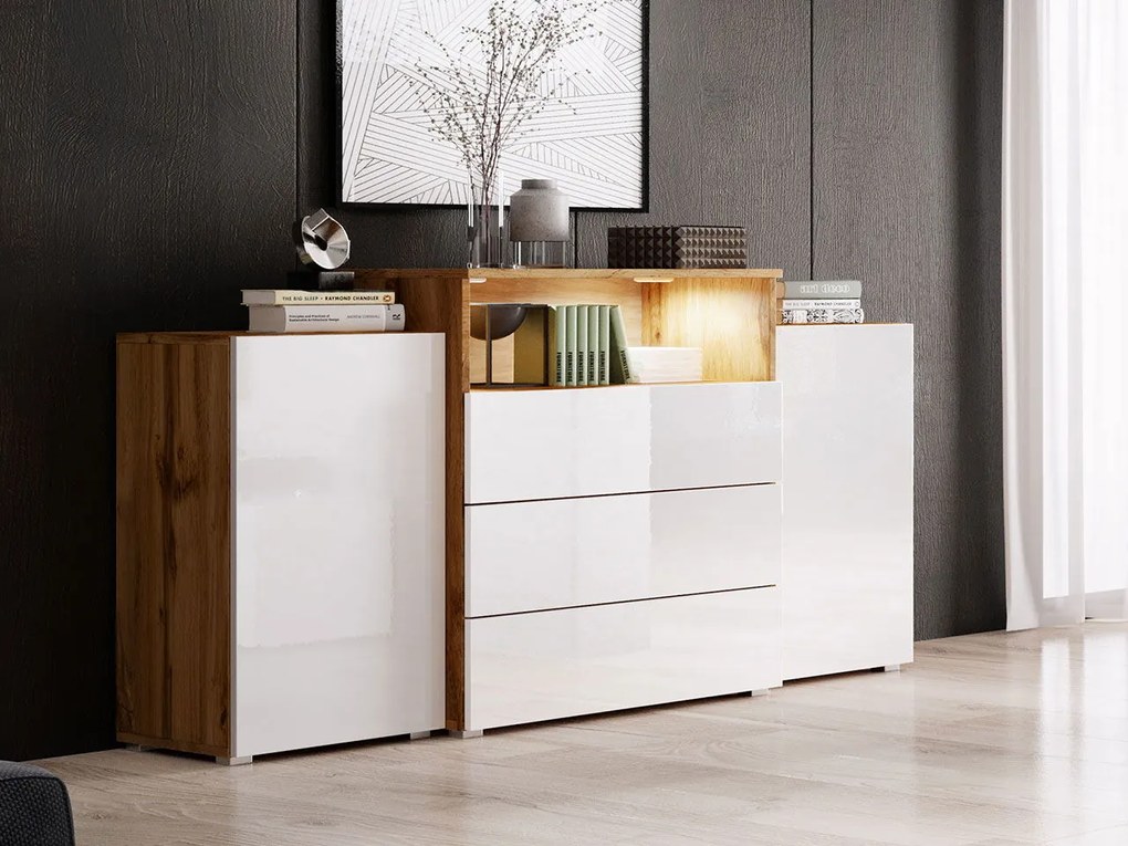 Бюфет UrbanIII -Натуралнобяло