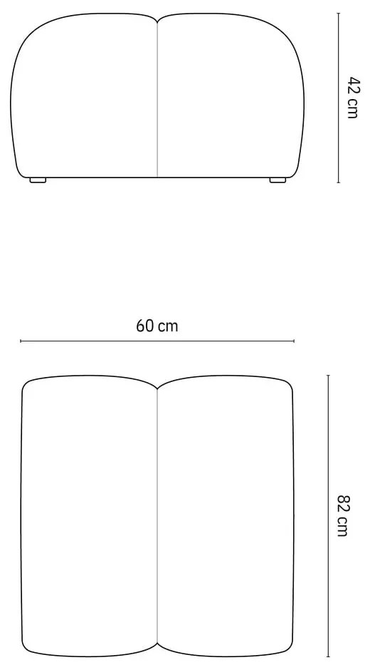 Бежова табуретка Diana – Micadoni