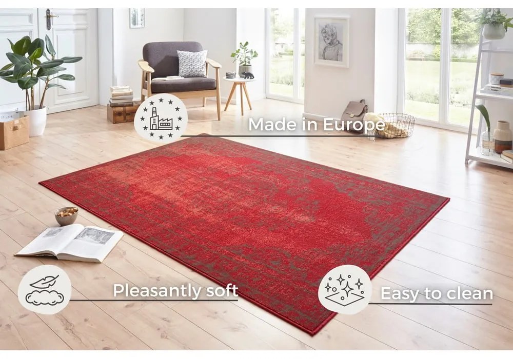 Червен килим Празник , 160 x 230 cm Plume - Hanse Home