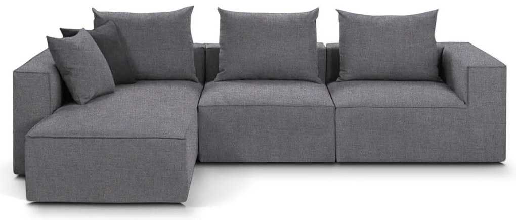 Декоративен възглавница-55 x 55 cm.-Gray / Chromium