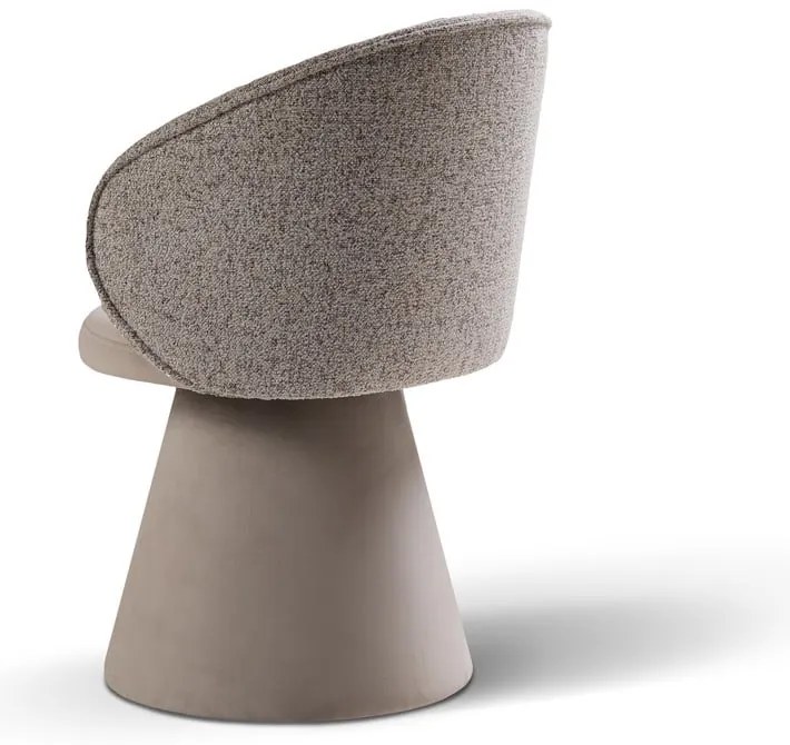 Бежово кадифено кресло Inez – Micadoni