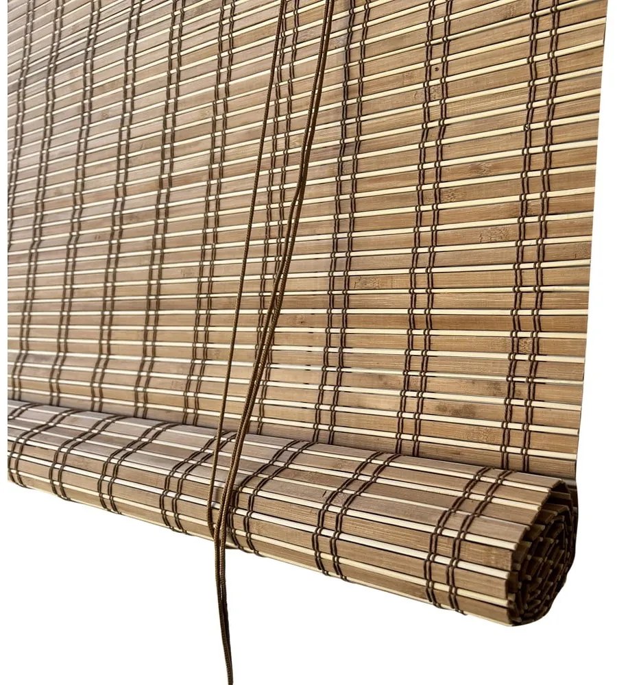 Бамбукова ролетна щора в естествен цвят 200x160 cm Lepus – Gardinia