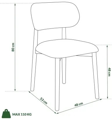 АЛДО Бежово лате (тъкан Монза 60)/рамка лакиран дъб - ДЪРВЕН СТОЛ БУКЛЕ ЗА ДНЕВНА, ТРАПЕЗАРИЯ, КУХНЯ РЕТРО