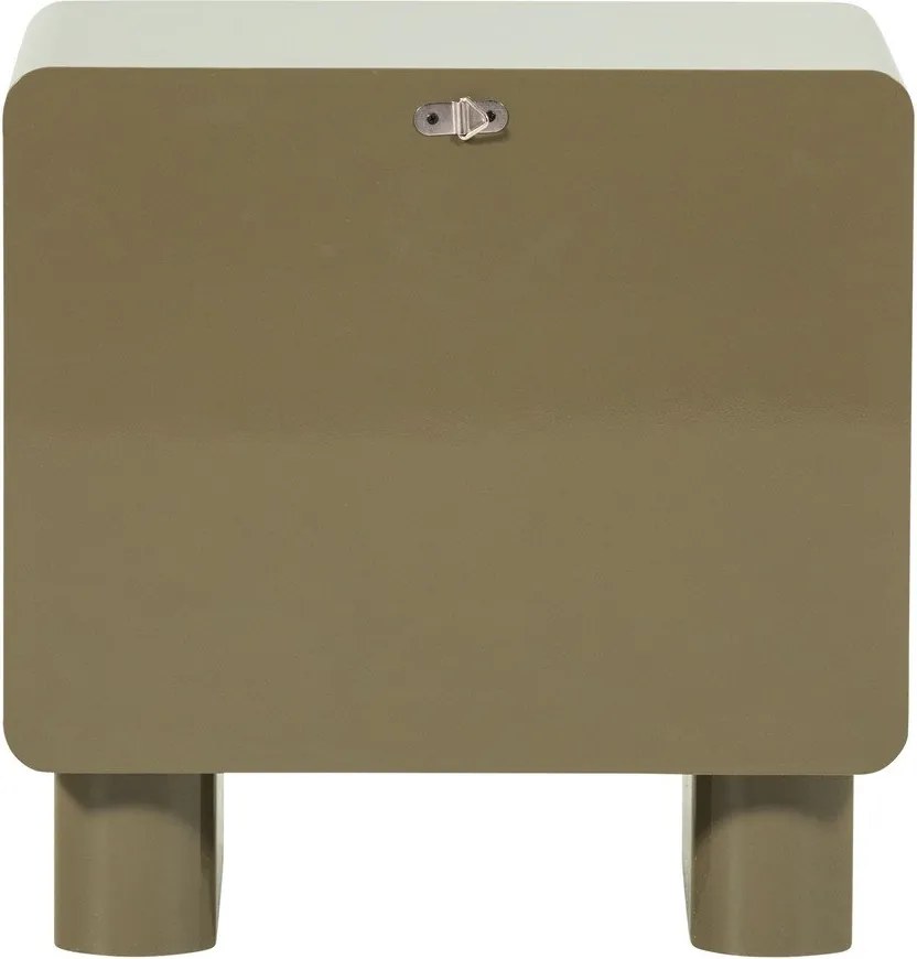 Зелено гланцово нощно шкафче Lustra – WOOOD