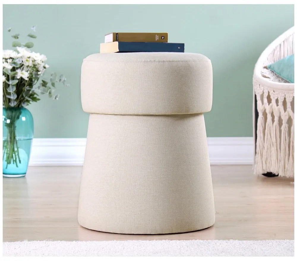 Кремава табуретка Beans – Artie