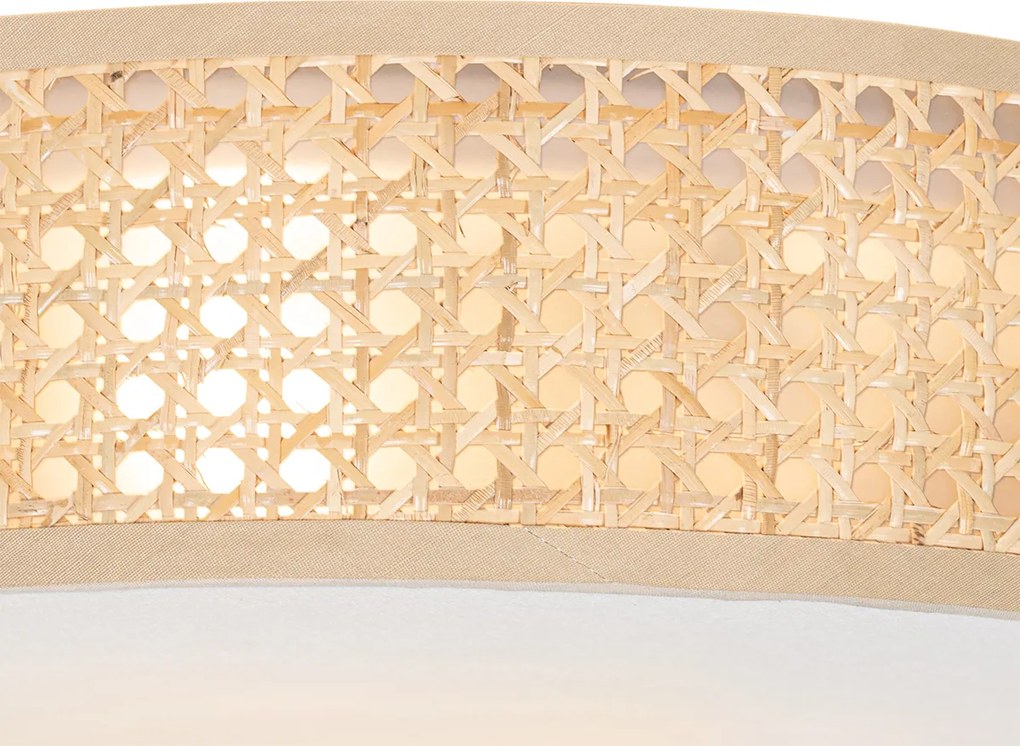 Смарт плафон ратан 40 см 3 светлини вкл. 3 Wifi P45 - Tromma