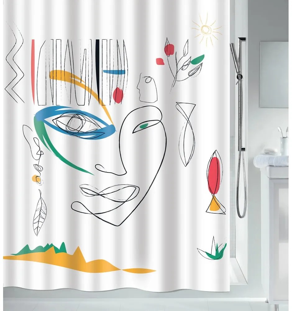 Завеса за душ 180x200 cm Faces – Spirella