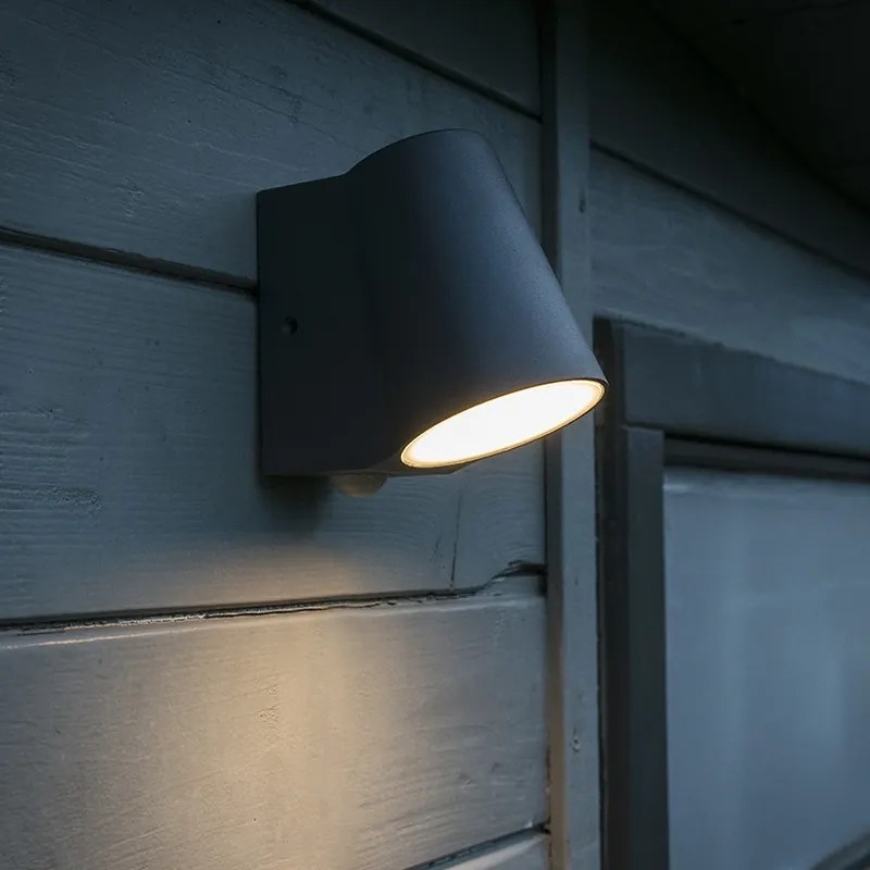 Външна лампа антрацит с датчик за движение с LED - Uma