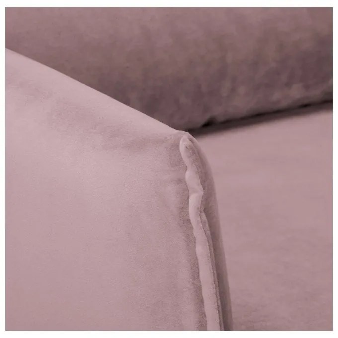 Кадифено кресло в цвят лавандула Juli – Ropez