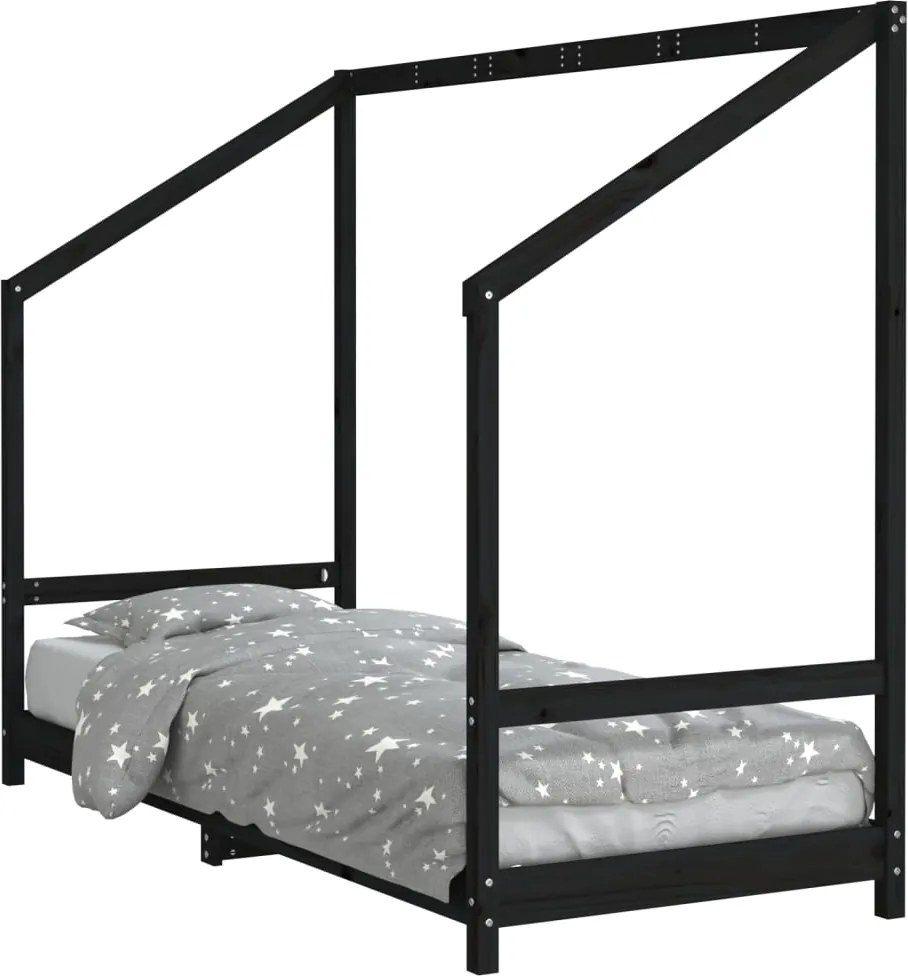 835702 vidaXL Рамка за детско легло 80x200 см масивна борова дървесина