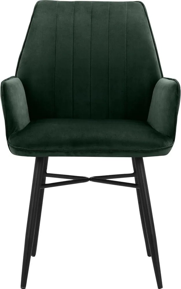 Зелени тапицирани трапезни столове в комплект 2 бр. Anzo – Støraa