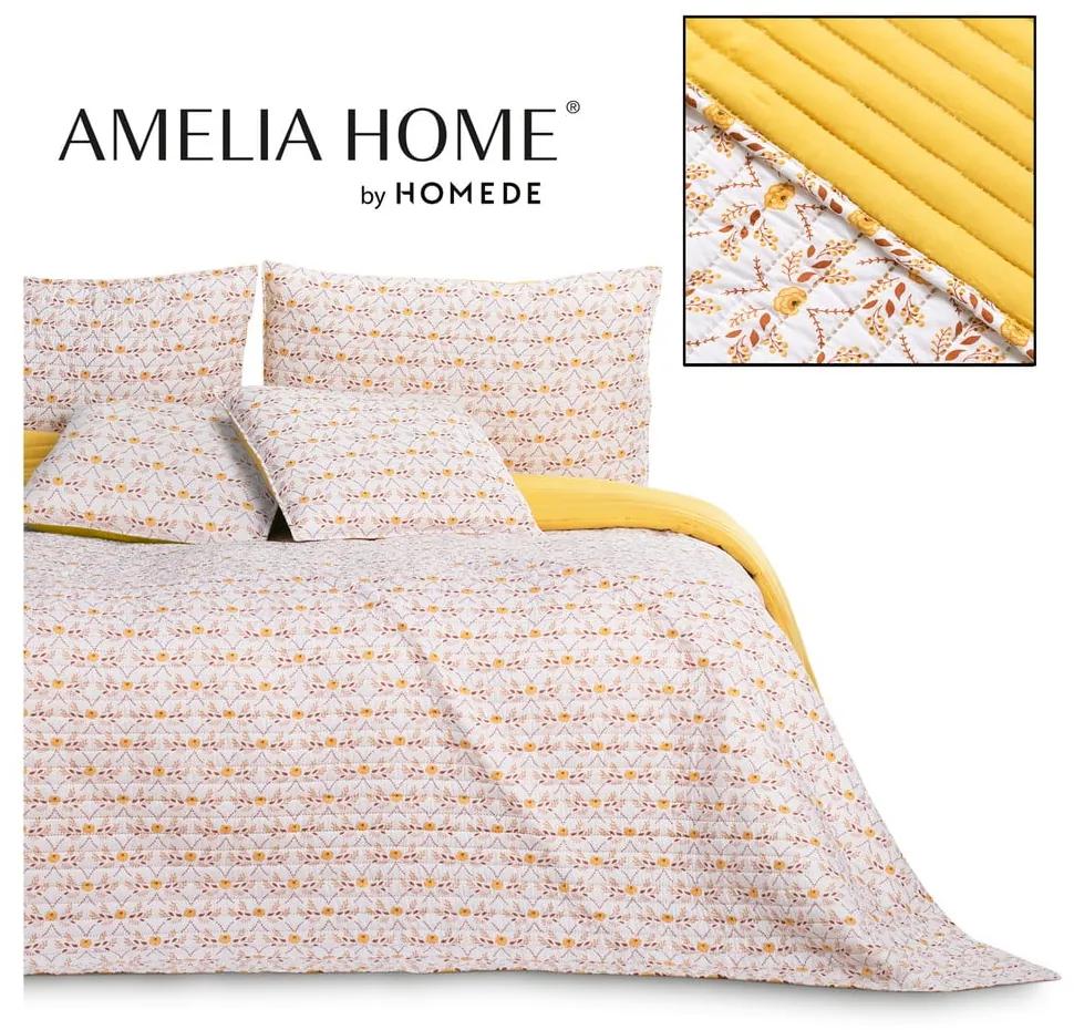 Жълта покривка за двойно легло 200x220 cm Folky - AmeliaHome