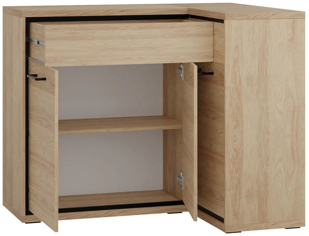 Ъглов Бюфет Mediolan 15K-Natural Special-Right-With foot