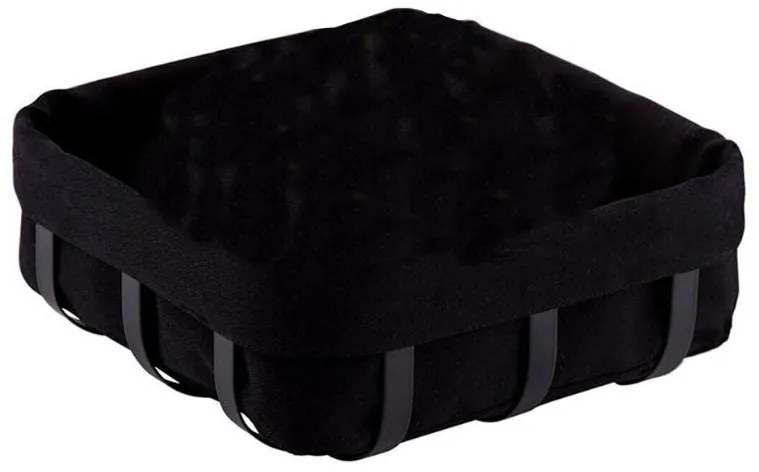 Панер за хляб OLIVER BROWN OB-1225-B, 21х21х8.5 см, Метал, Текстил, Черен