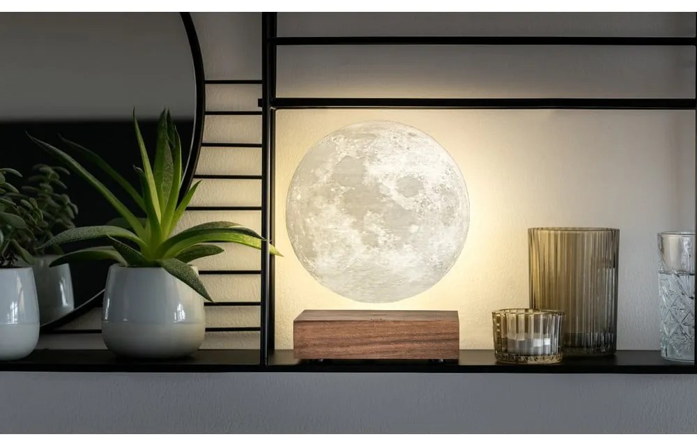 Кафява светлинна декорация за контакт ø 12 cm Moon – Gingko