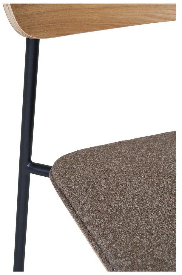 Черен/кафяв трапезен стол за подреждане от декор от ясен Estepona – House Nordic