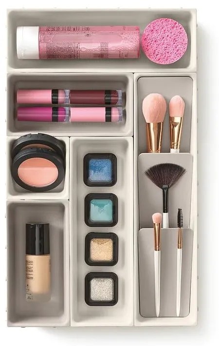 Бежови органайзери за баня в комплект от 7 Viva - Joseph Joseph