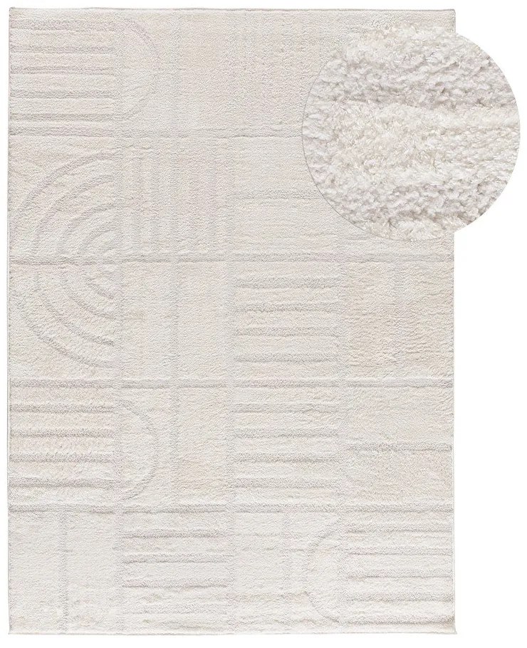 Кремав килим 160x230 cm Blanche – Universal