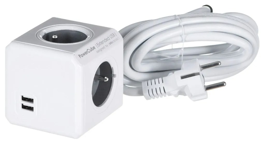 Куб с Много Изходи Allocacoc PowerCube Extended USB E(FR) (3 m)